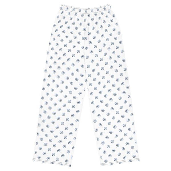 Half Pattern print unisex wide-leg pants