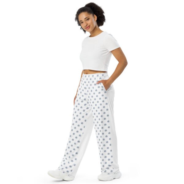 Half Pattern print unisex wide-leg pants - Image 2